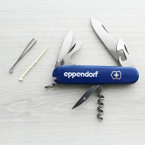Exclusive Victorinox Spartan Eppendorf Blue Swiss Army Multitool Knife 6 Tools - Picture 2 of 11